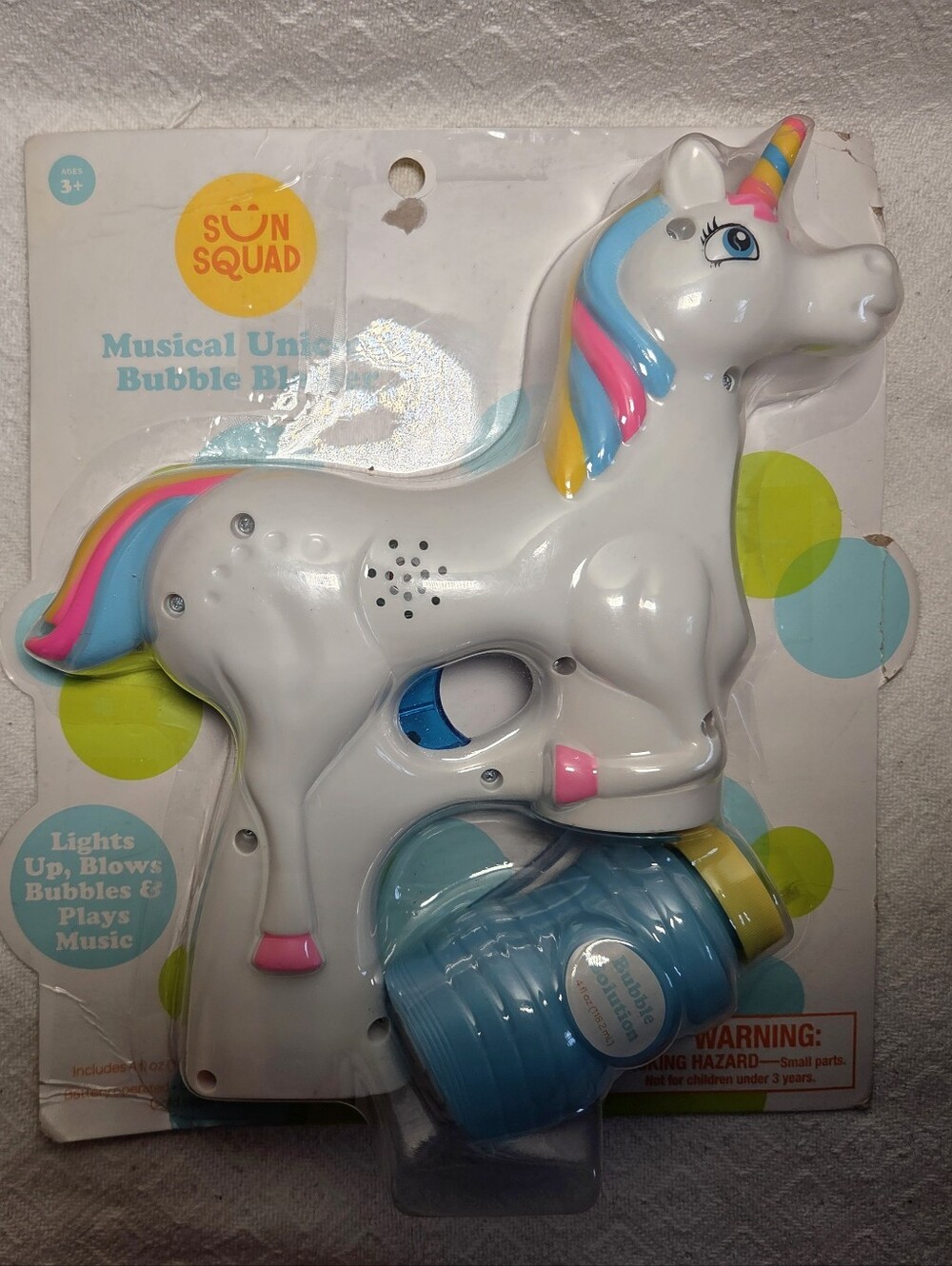 Unicorn Bubble Blower Toy Outdoor Fun Kids Party Yard Bubbles